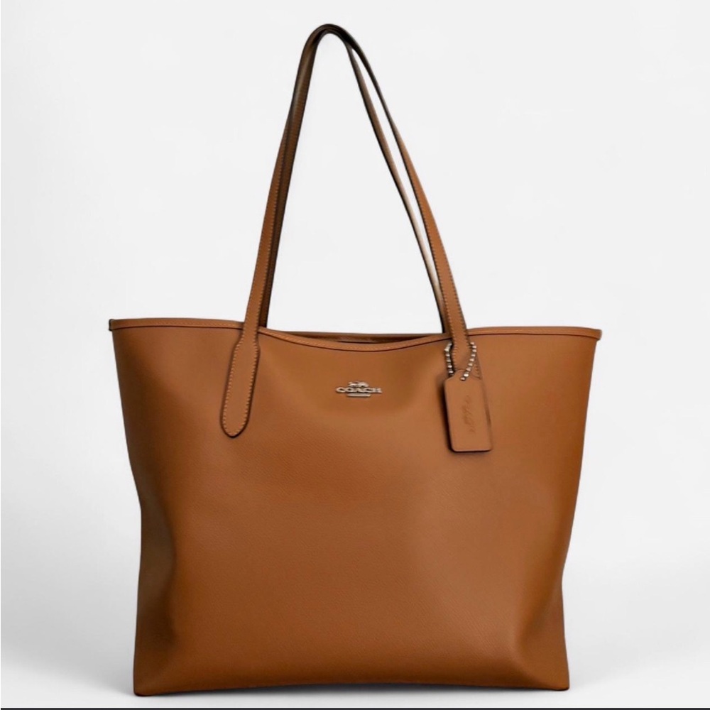 Coach Tan Leather Tote Bag
